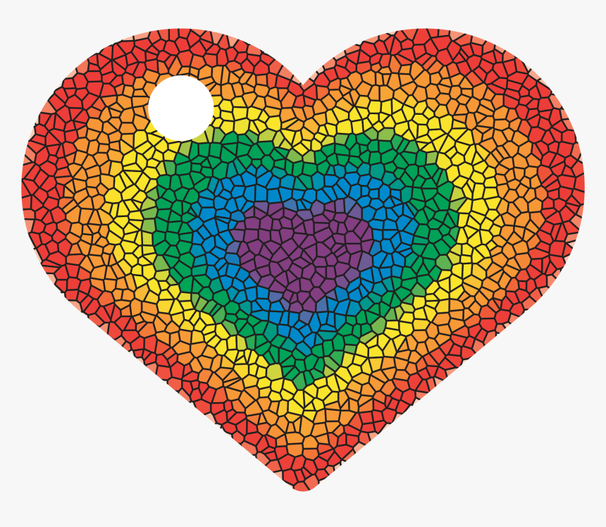 Pacote De Placas Coração Arco Iris - Carpet, HD Png Download