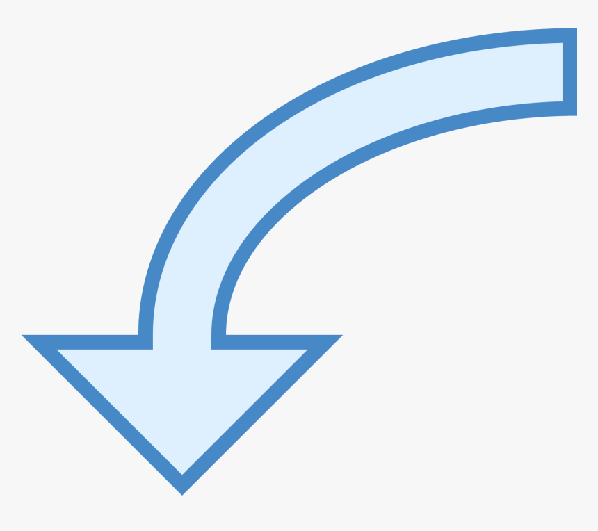 This Icon Looks Like A Large Arrow, Pointing Downward, HD Png Download