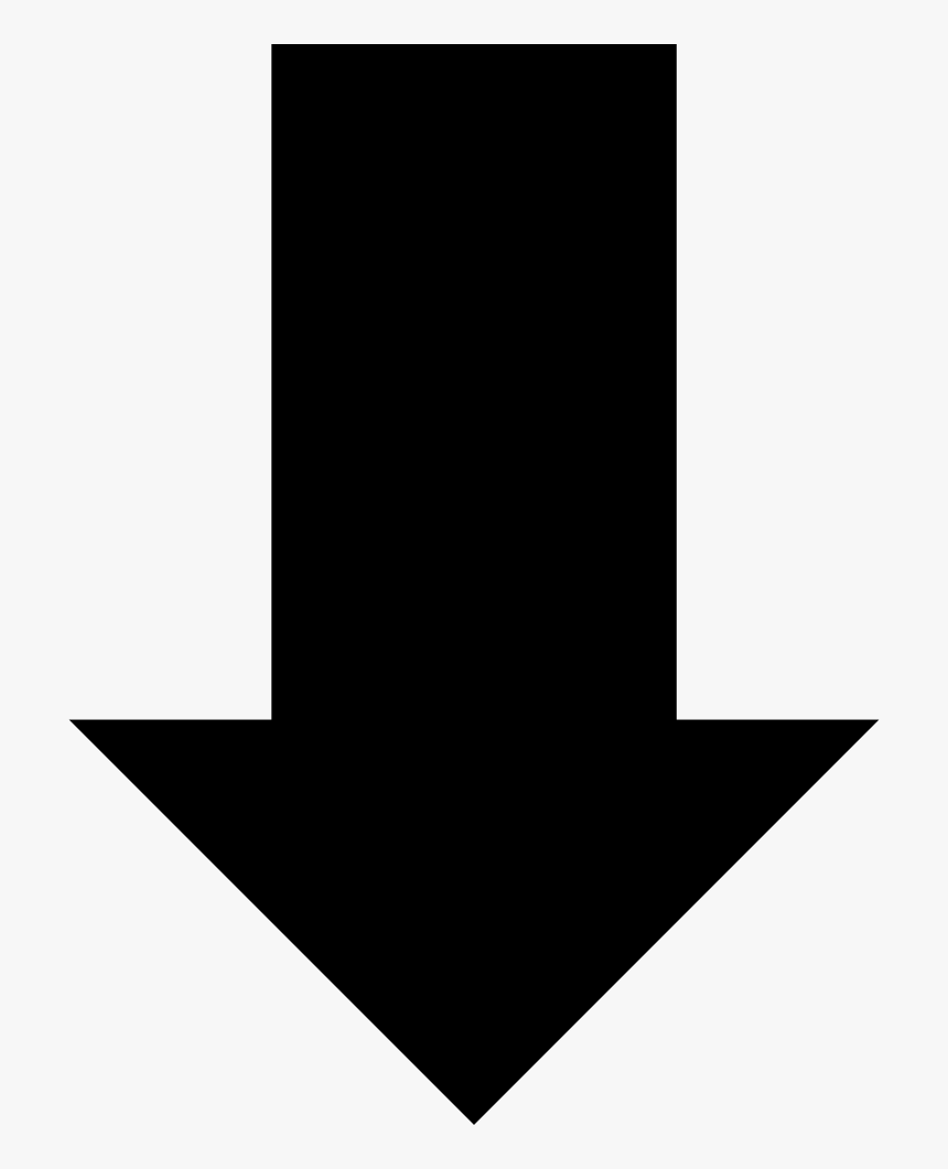 Arrow Pointing Down - Arrow Pointing Down For Word, HD Png Download ...