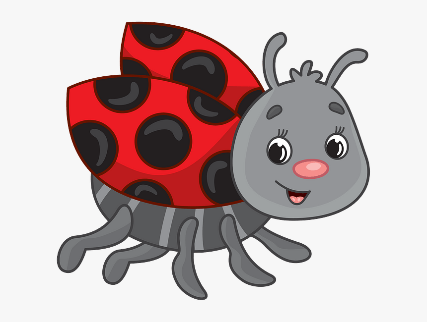 Ladybug Clipart, Spider Clipart Download Creazilla - Cartoon, HD Png Download