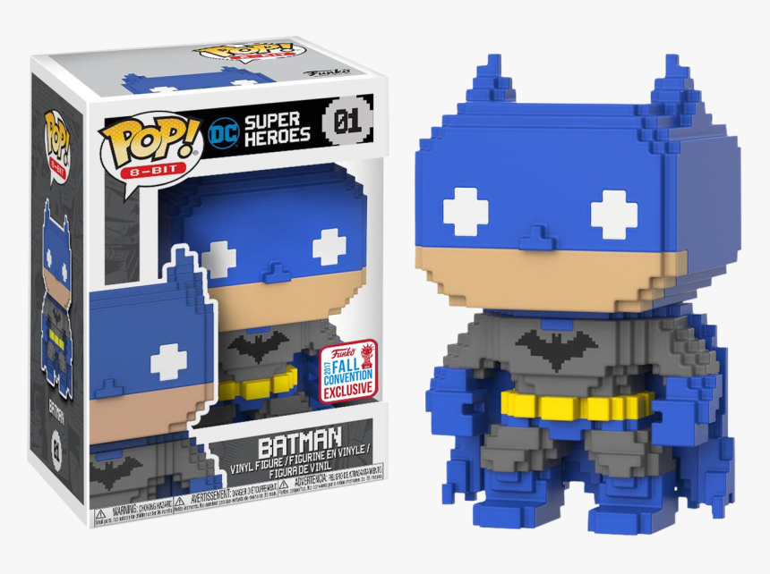 Batman 8-bit Nycc17 Pop Vinyl Figure - 8 Bit Pop Funko, HD Png Download