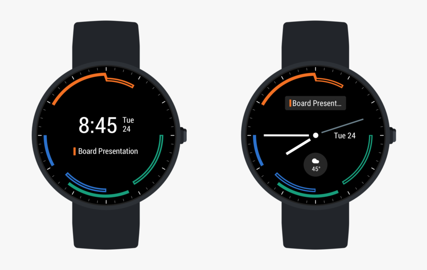 Watchface Settings Mockup - Analog Watch, HD Png Download