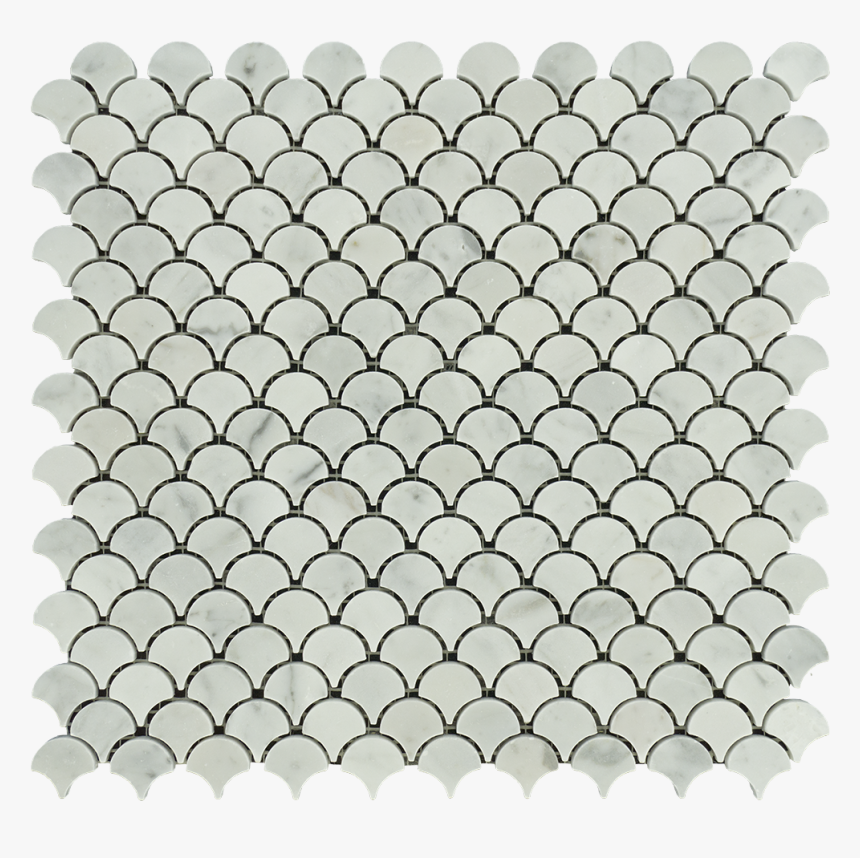 White Carrara Marble Mosaic - Emperador Crema Basketweave, HD Png Download
