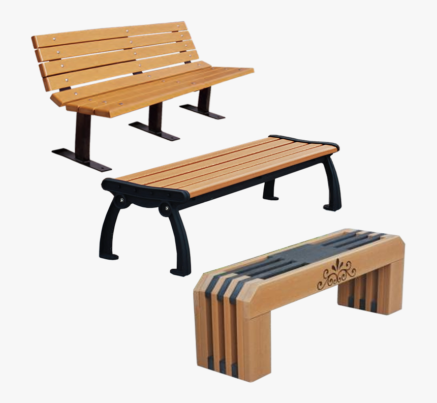 Outdoor Park Benches - Locker Room Bench Wood, HD Png Download