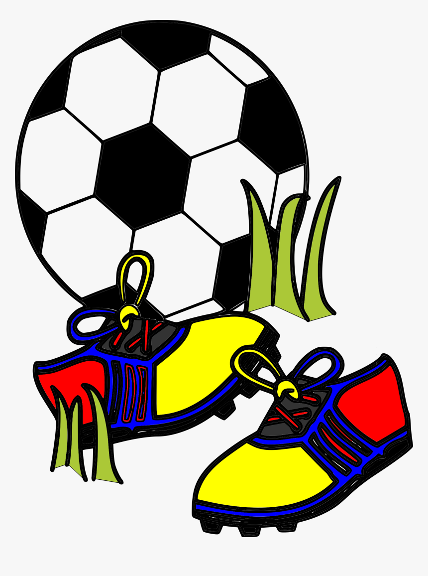 Clipart Shoes Soccer Ball - Futbol Clipart, HD Png Download