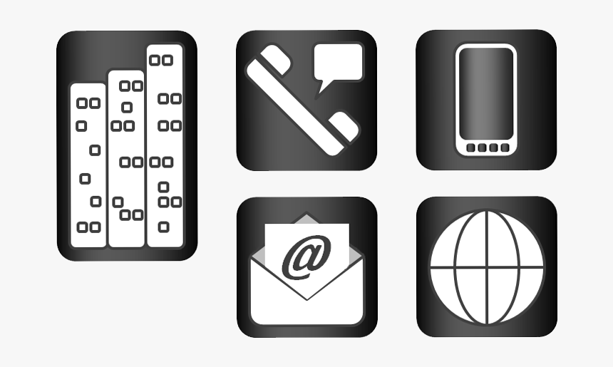 Icons For Business Cards Png - Emblem, Transparent Png