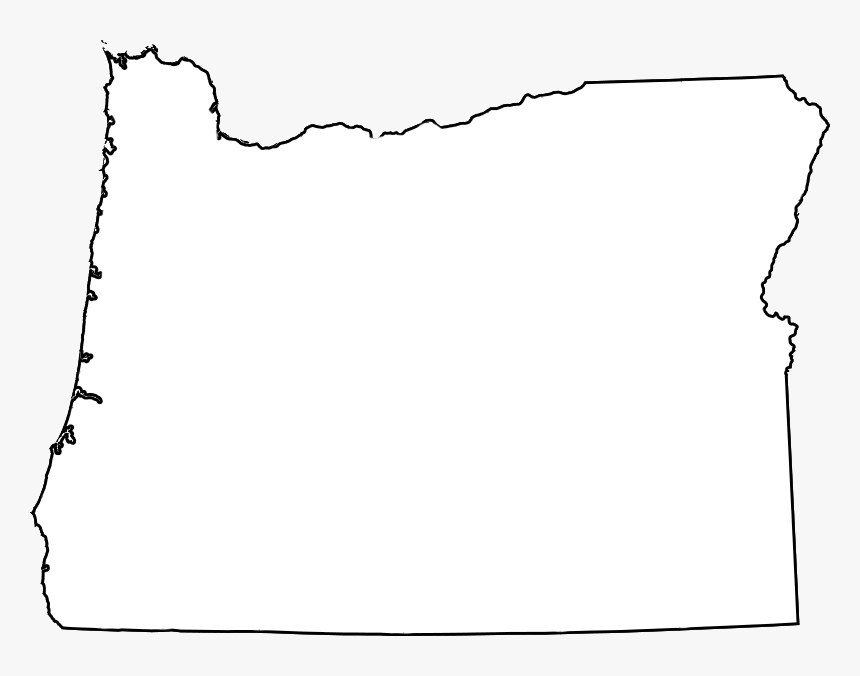 Outline Of Oregon, HD Png Download