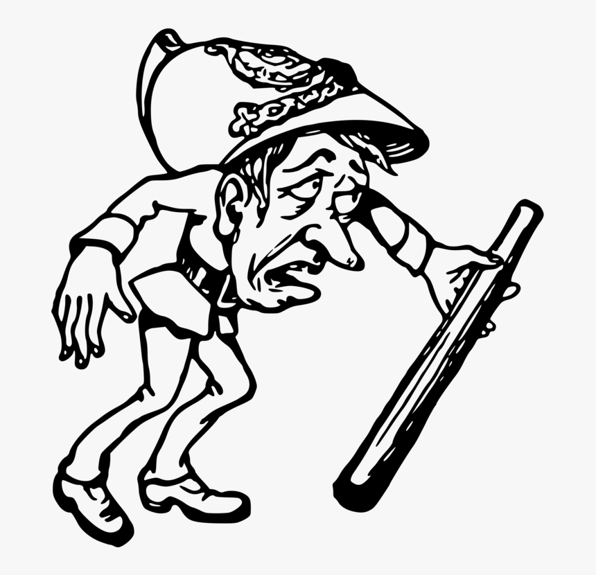 Line Art,head,hand, HD Png Download