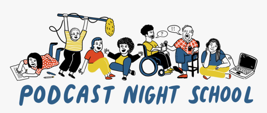 Podcast Night School - Cartoon, HD Png Download