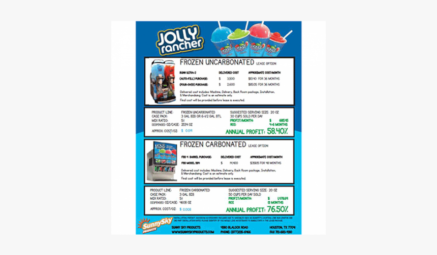 Jolly Rancher Frozen Beverage Lease Program - Jolly Rancher, HD Png Download