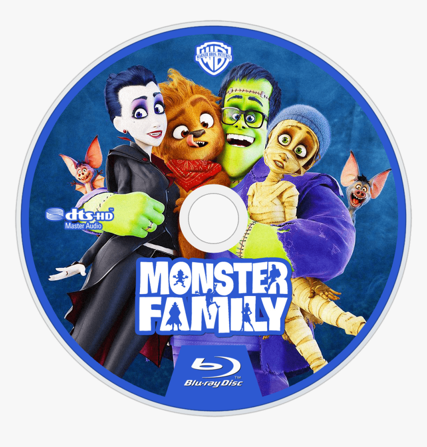 Happy Family Bluray Disc Image - Monster Family Blu Ray, HD Png Download