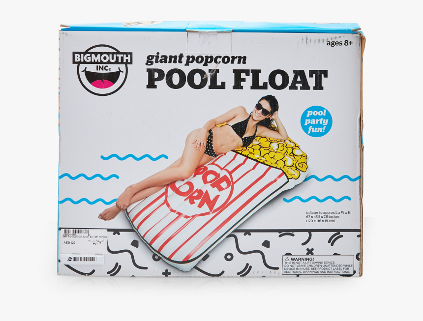 Giant Popcorn Pool Float - Σχεδια Φουσκωτα Για Τη Θαλασσα, HD Png Download