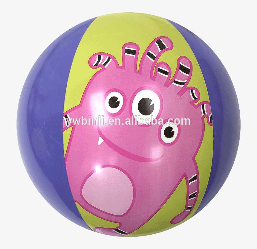 Customized Monster Cartoon Printing Beach Ball Inflatable - Cartoon, HD Png Download