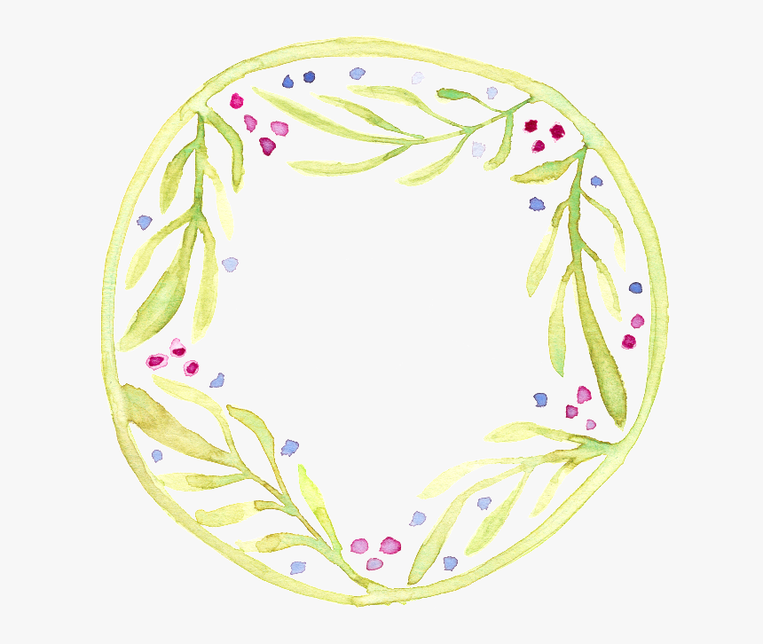 Hand Drawn Cartoon Leaves Shading Png Transparent Material - Circle, Png Download