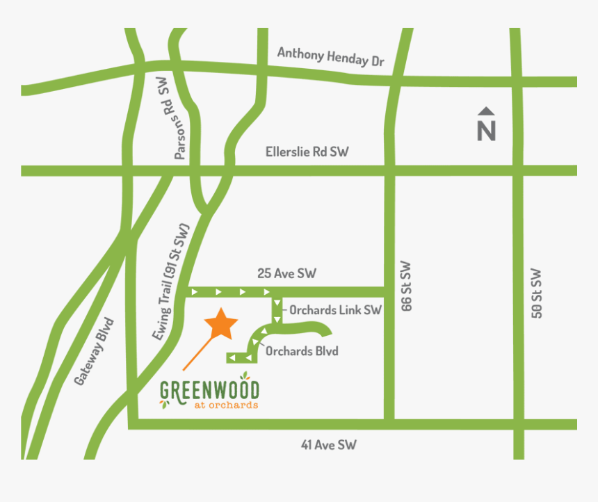 Greenwood Locationmap 190228 - Plan, HD Png Download