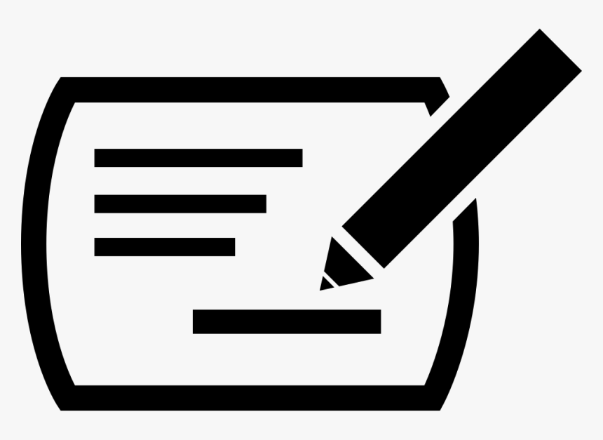 Pencil Writing On A Paper - Clip Art, HD Png Download , Transparent Png