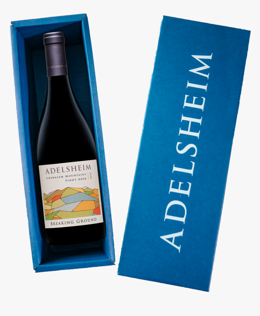 Blue-box - Glass Bottle, HD Png Download