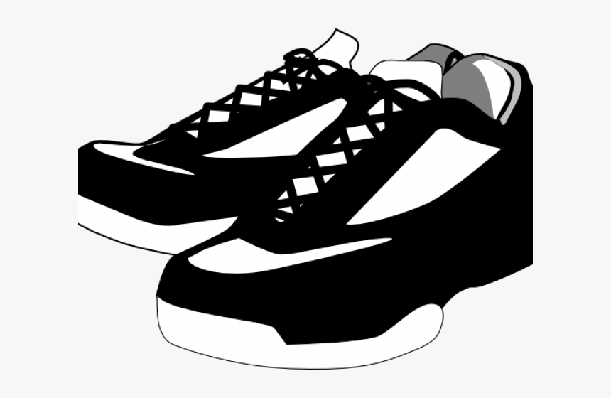 Running Shoes Clipart School Shoe - Shoes Clip Art, HD Png Download