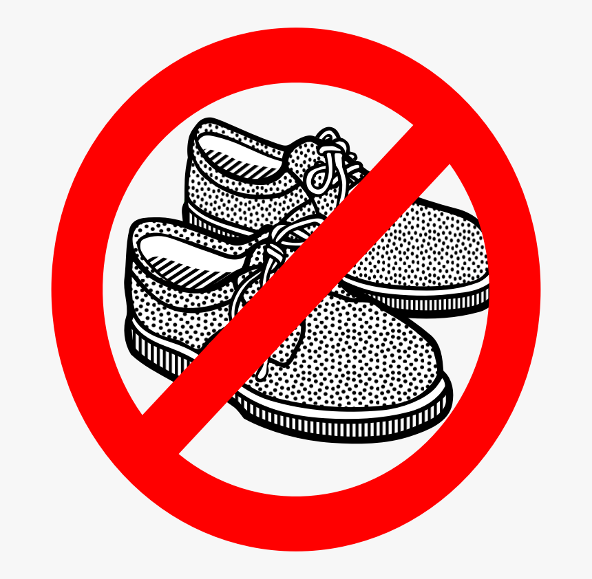 No Shoes No Shoes Clip Art, HD Png Download , Transparent Png Image