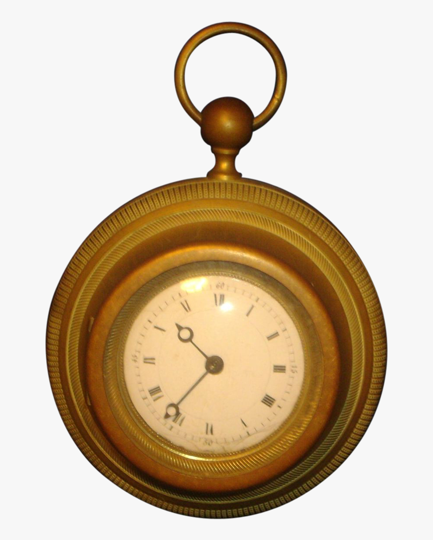 Antique 19th Century French Empire Small Scale Cartel - Pocket Watch, HD Png Download