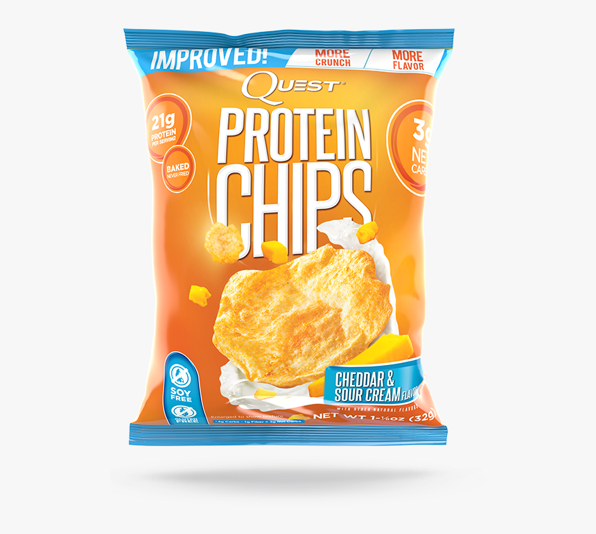 Quest Nutrition Cheddar & Sour Cream Protein Chips Protein Chips Salt