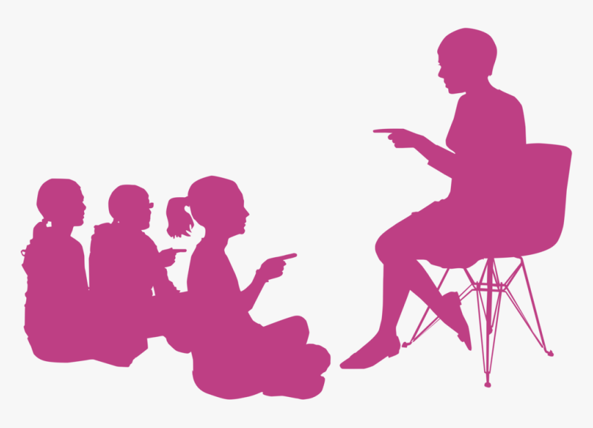 Lpe Silhouette Students - Sitting, HD Png Download