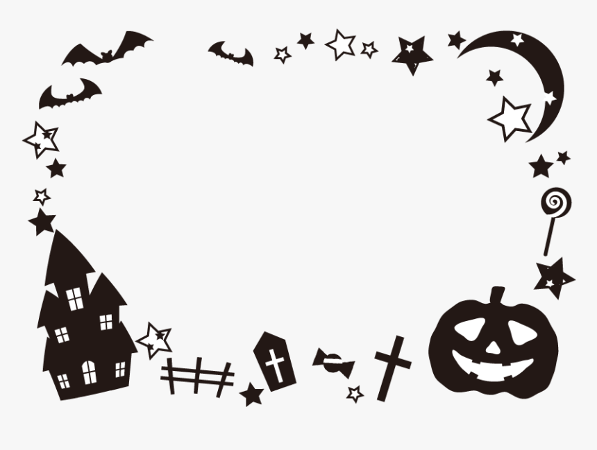 Horrible Halloween Transparent Frames - Halloween Picture Frame Png, Png Download