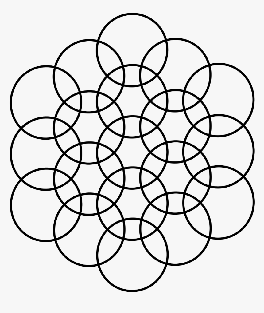 Flower Of Life 8 Circles, HD Png Download