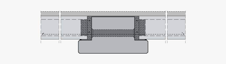 Hollowcore Slab Concrete Beam Connection, HD Png Download