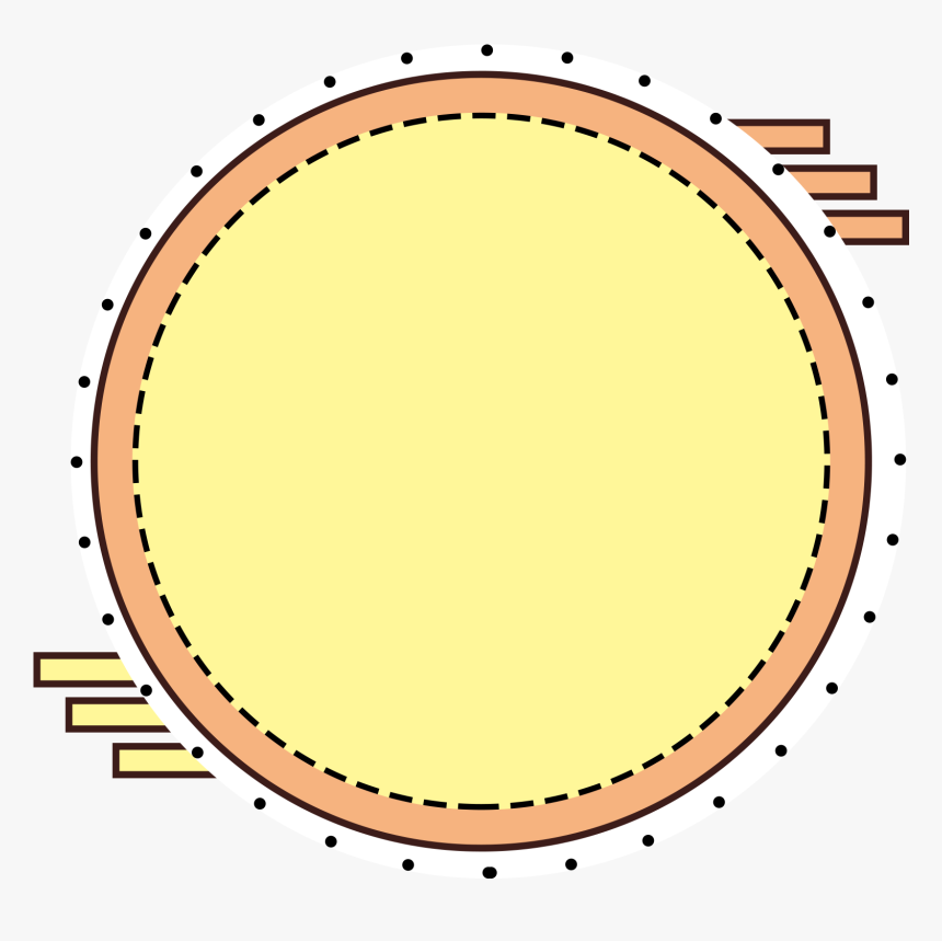 Memphis Border Cartoon E Commerce Simple Png And Psd - Speech Bubble Dashed Line, Transparent Png