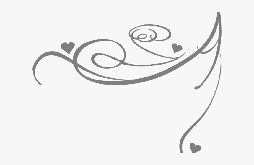 Silver Clipart Swirls - Transparent Transparent Background Swirls Clipart, HD Png Download