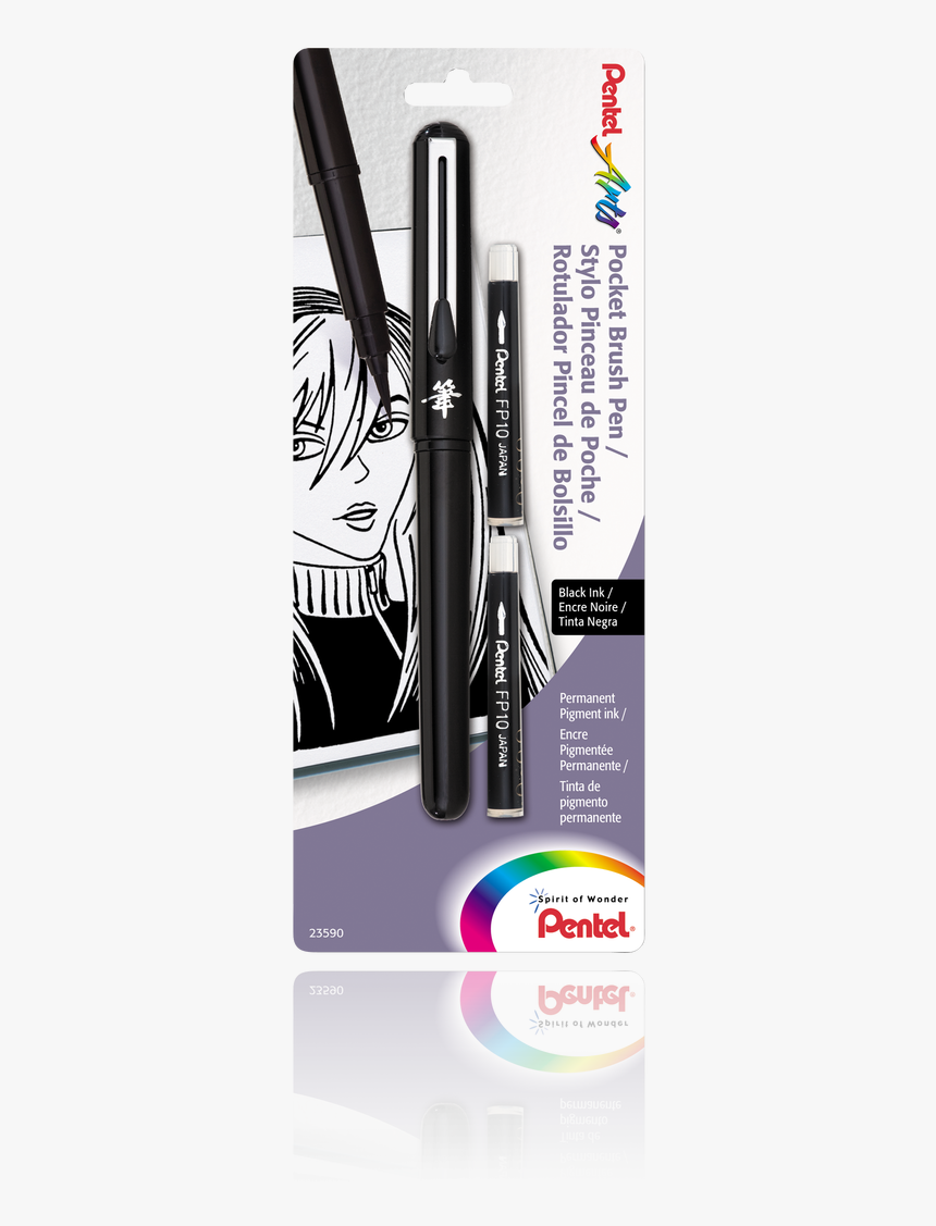 Pentel Brush Pocket Pen, HD Png Download