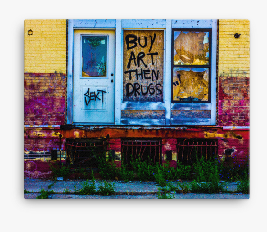 Image Of Buy Art Then Drugs 16 X 20 Graffiti Canvas, HD Png Download