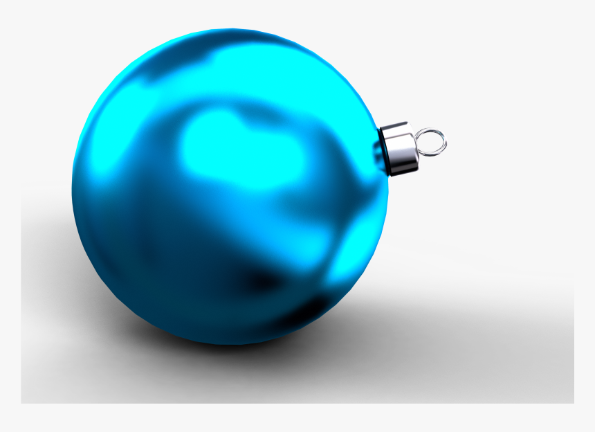 Transparent Bolas Navideñas Png - Esfera Azul Navideña, Png Download
