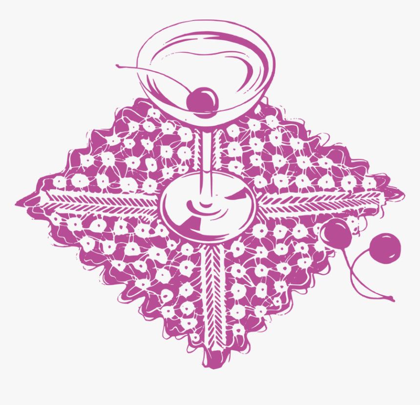 Pink,visual Arts,flower - Cocktail Glass, HD Png Download