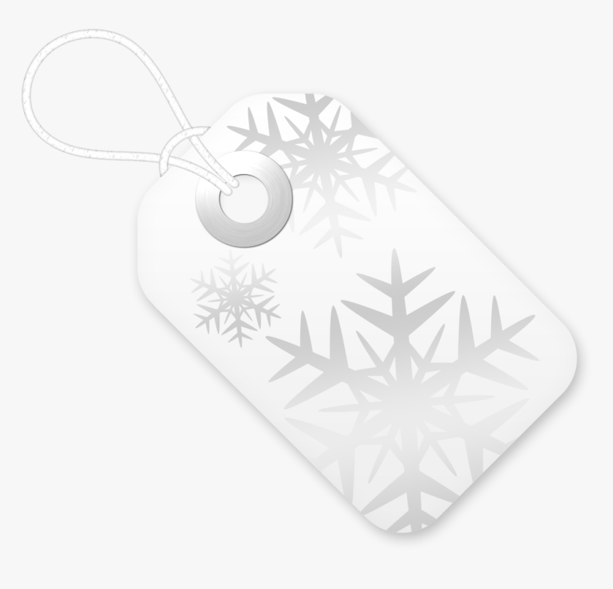 Copos De Nieve En La Etiqueta - Pendant, HD Png Download