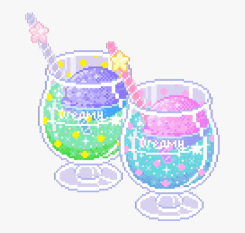 #jugos - Drawing Glass In Pixel Art, HD Png Download