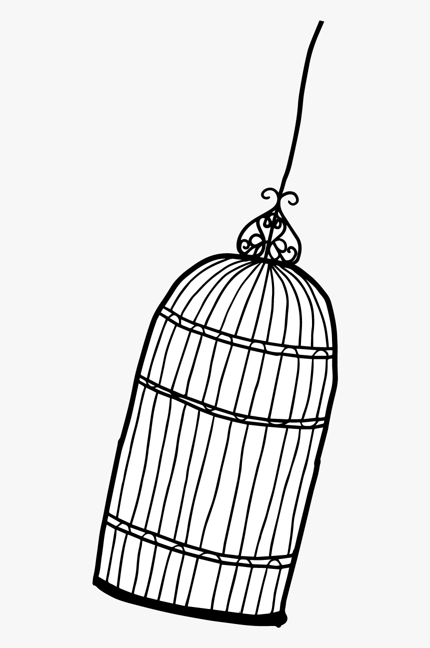 Birdcage Drawing Png, Transparent Png