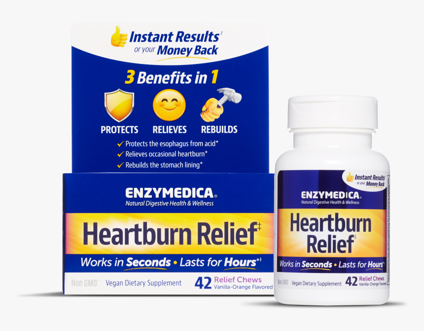 Enzymedica Heartburn Relief, HD Png Download
