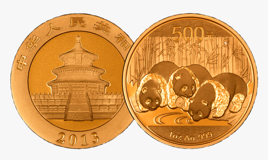 Panda Gold Coins - Coin, HD Png Download