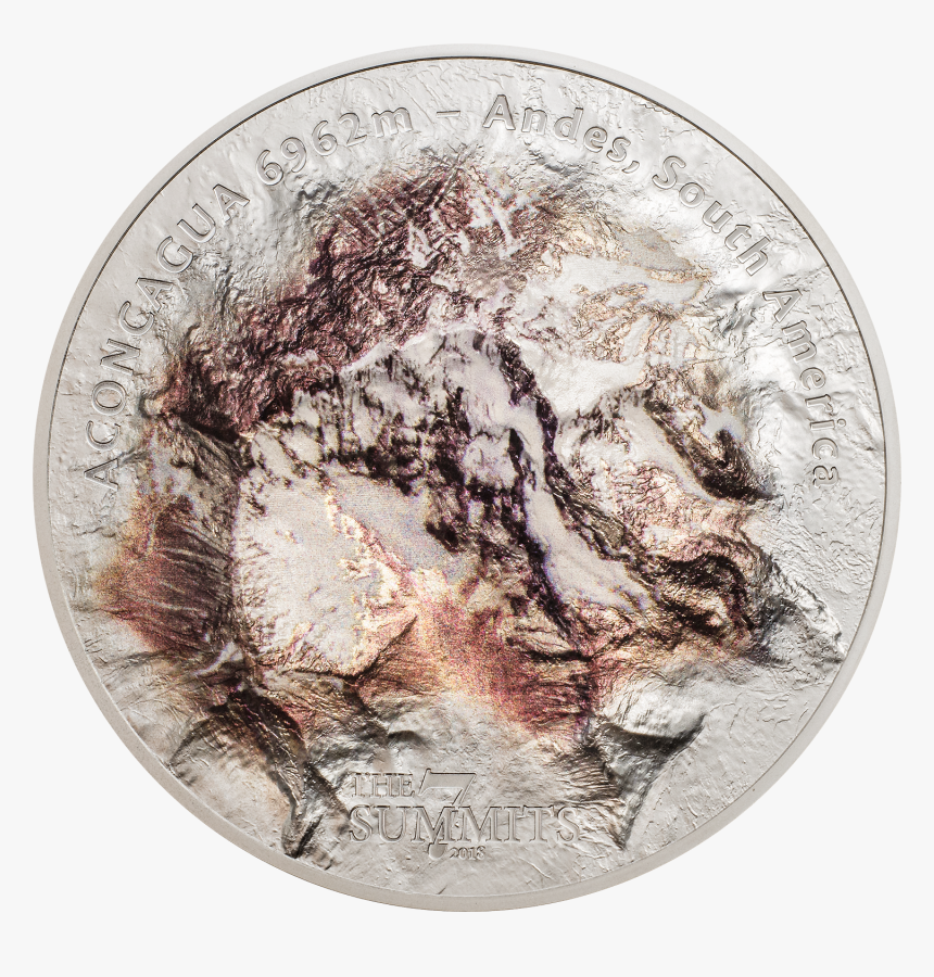 2018 $25 Cook Islands 7 Summits Aconcagua 5oz - 7 Summits Coins, HD Png Download