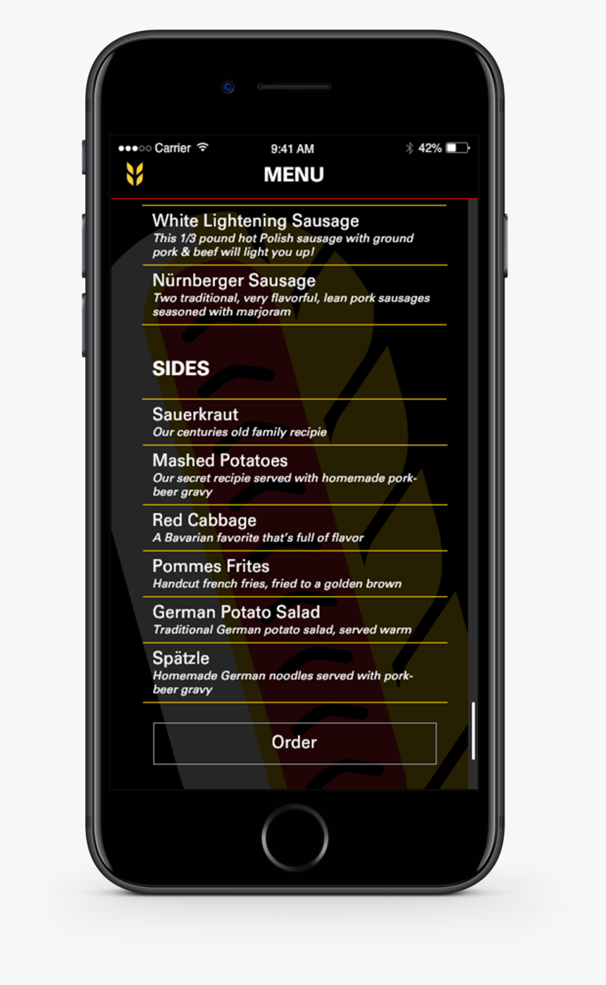 Braut Menu Screen Scroll - Smartphone, HD Png Download