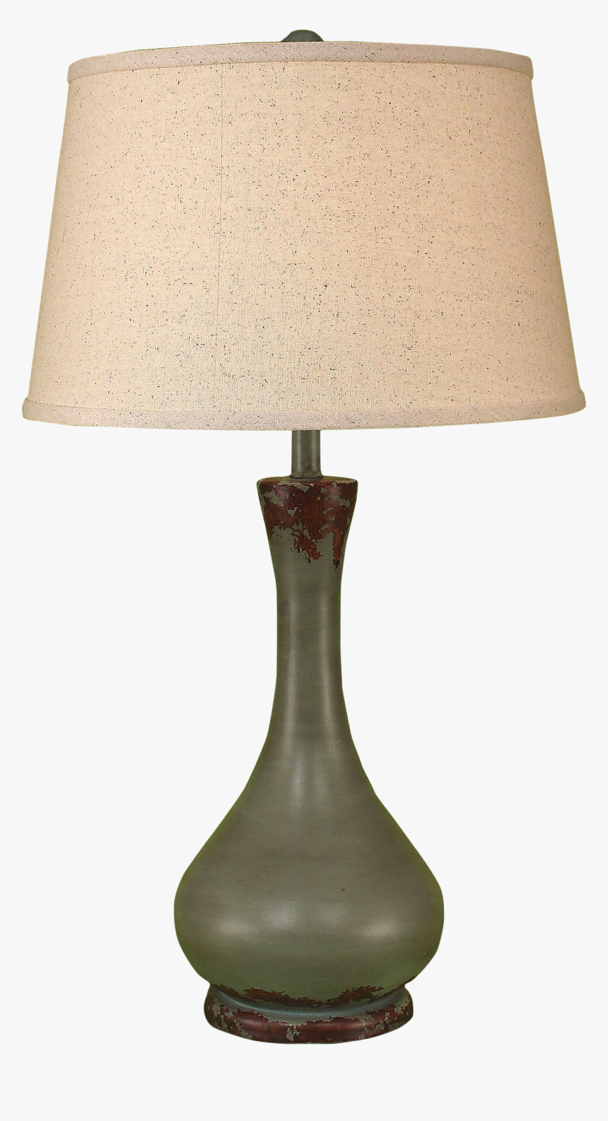 Aged Atlantic Grey Smooth Genie Bottle Table Lamp , - Lampshade, HD Png Download