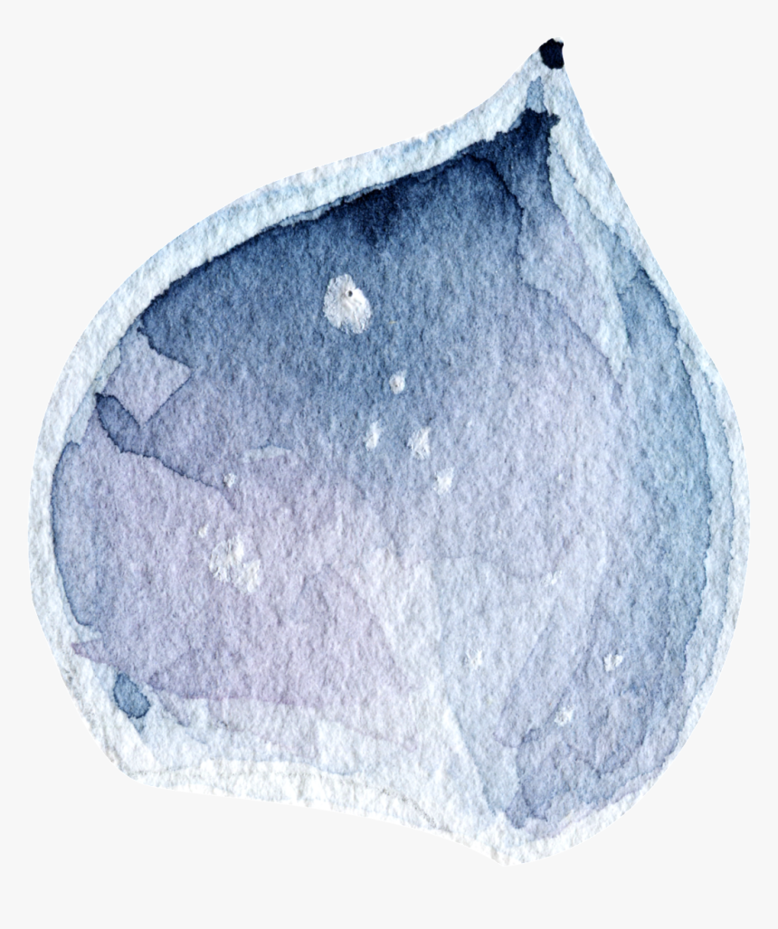 Las Gotas De Agua Png Transparente Gris Acuarela Pintada - Rock, Png Download