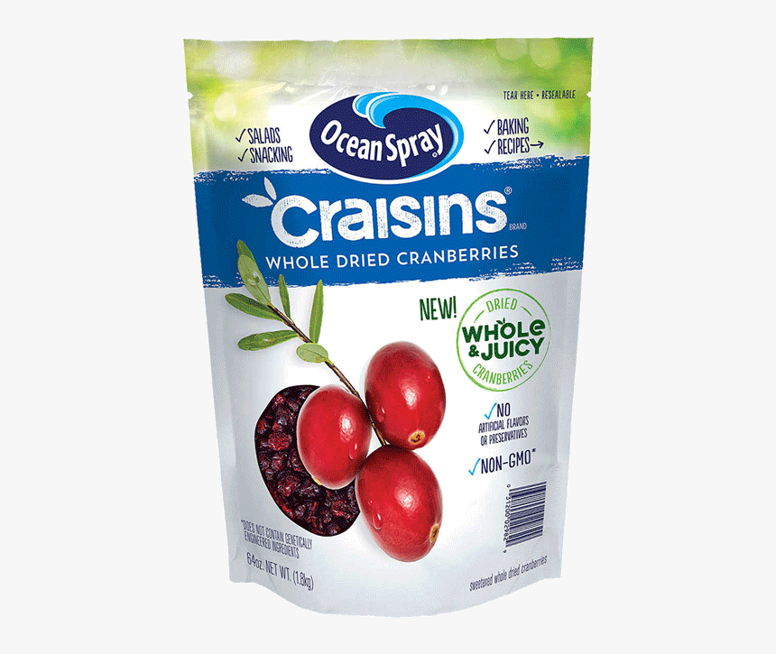 Ocean Spray Craisins Whole Dried Cranberries, HD Png Download