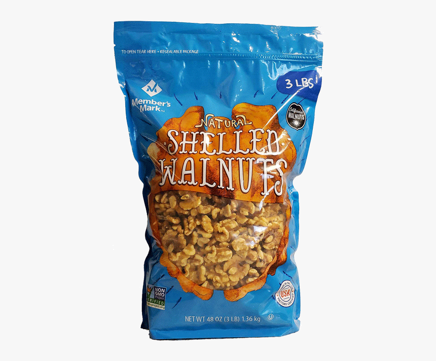 Member's Mark Natural Shelled Walnuts 3 Lbs, HD Png Download