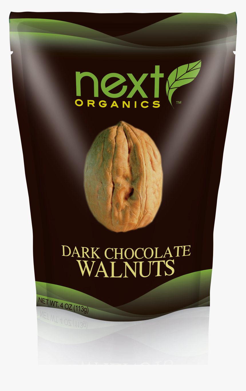 Next Organics Dark Chocolate Covered Walnuts - Bread, HD Png Download