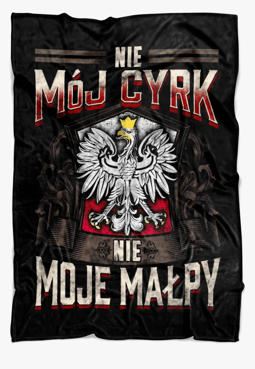 Not My Circus Not My Monkeys Black Fleece Blanket - Poland, HD Png Download