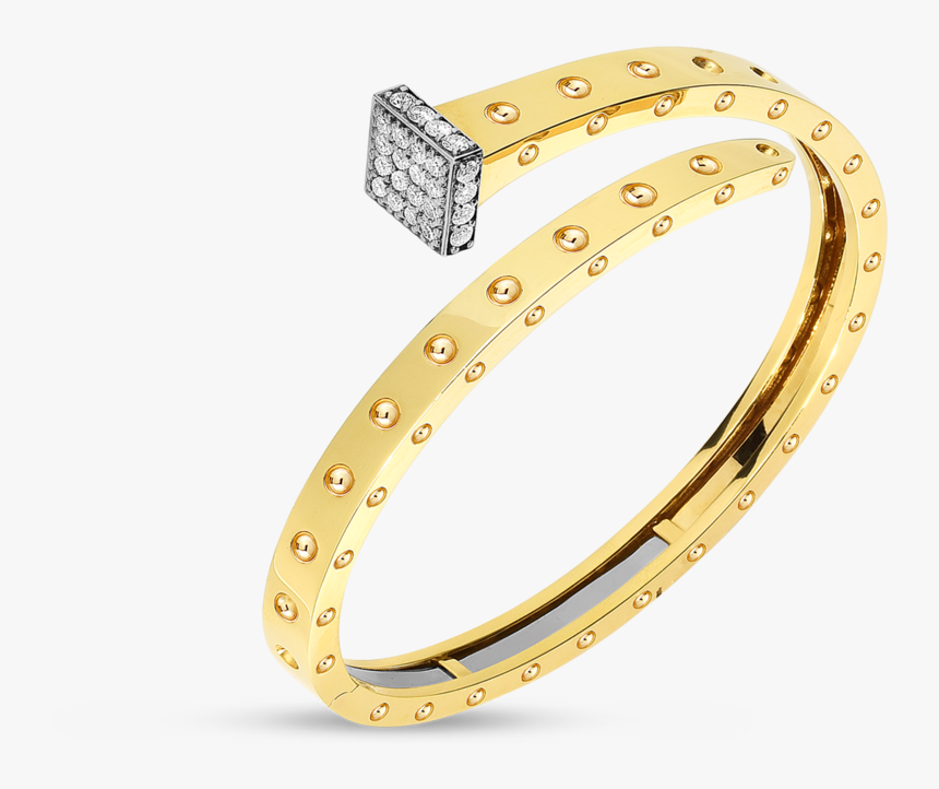 Roberto Coin 18k Yellow Gold - Roberto Coin Bangles, HD Png Download