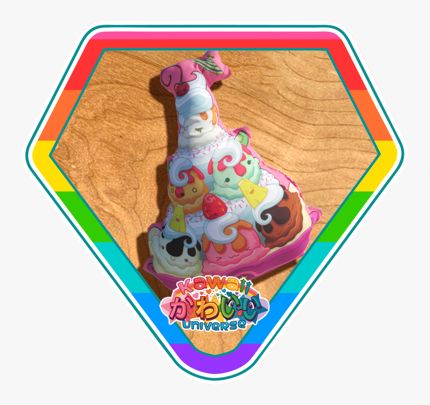 Kawaii Universe Cute Ice Cream Sundae Pillow Pic 01, HD Png Download